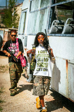 Swag Tee - woman (Green & White)