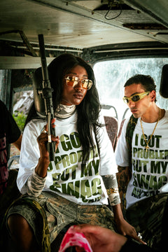 Swag Tee - woman (Green & White)