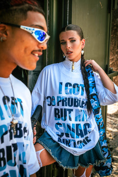Swag Tee - woman (Blue & White)