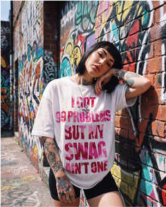 Swag Tee Pinkcamo - woman (Bianco)
