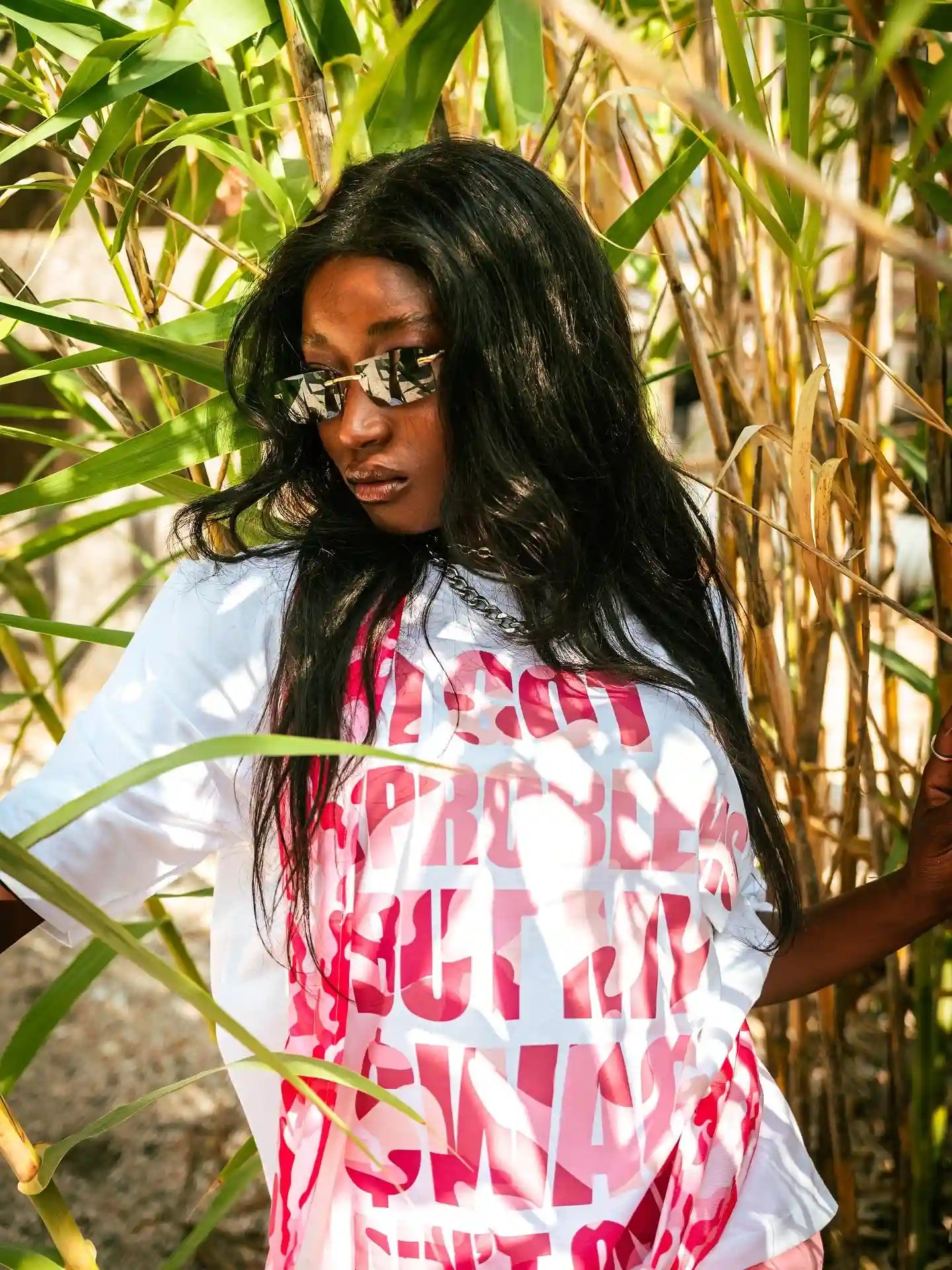 Swag Tee Pinkcamo - woman (Bianco)