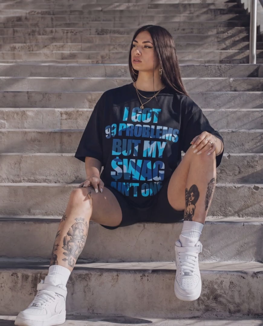 Swag Tee Blues donna (Nero)